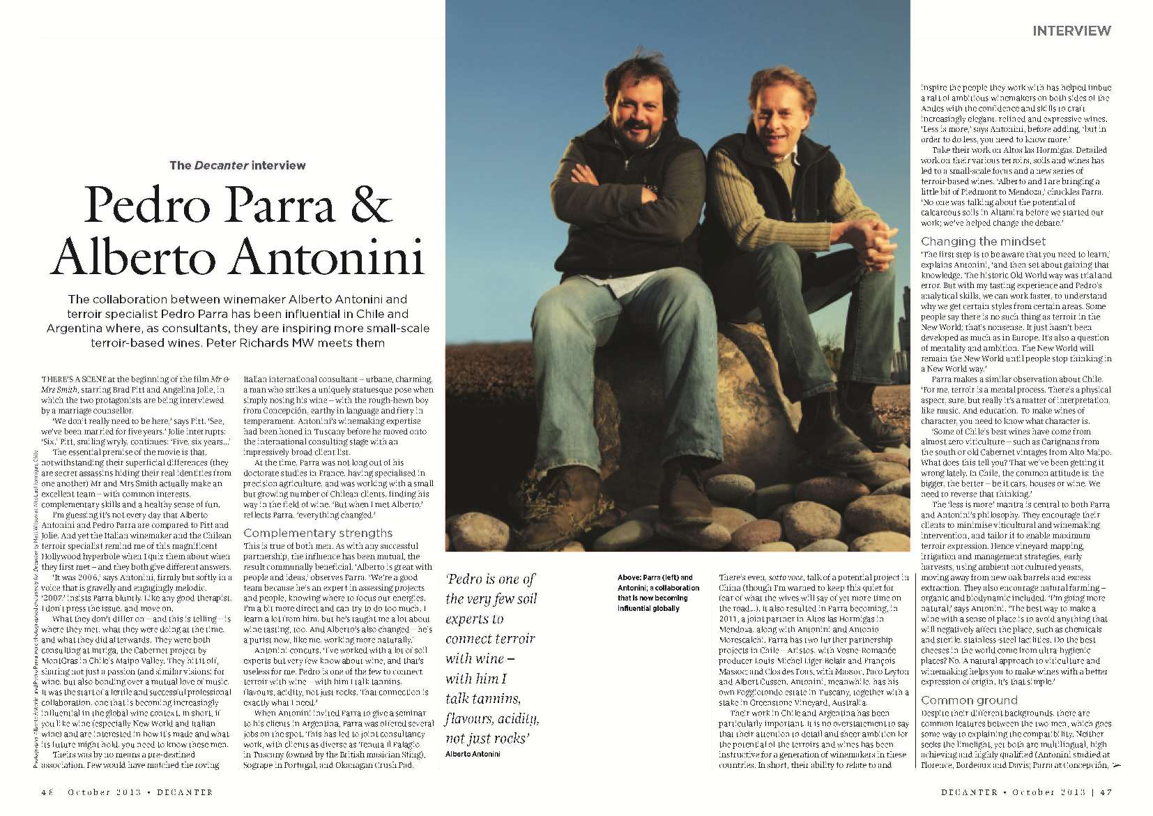 Parra Antonini An interview with two rising stars on the global wine scene Pagina 1